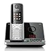 Gigaset S795 Schnurlostelefon mit AB (4,6 cm (1,8 Zoll) TFT-Display Freisprechen Adressbuch f�r 500 Eintraege Metall-Tasten Mini-USB) stahlgrau