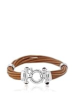 Bellavita Pulsera  plata de ley 925 milésimas / Cognac
