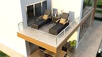 Big Sale 3 Piece Arbor Outdoor Patio Reclining Chaise Lounge Set with Canvas Charcoal (54048-0000) Cushions