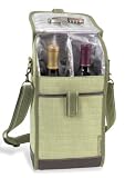 Picnic at Ascot 181H Hamptons Olive Wine Bottle Carrier 2-bottle