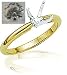 Big Diamond!!! 1.97 Carat 14K Yellow-Gold Bridal Engagement Ring K Color SI2