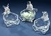 6' Icy Crystal Christmas Snowman Holiday Candy Dish