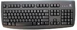 Norwegian Brand New Keyboard LogiTech 250 USB Wired Computer Keyboard (Black KB with White Letters)