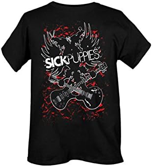 Sick Puppies Guitar Crest T-Shirt Size : Medium