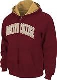 Boston College Eagles Maroon Tackle Twill Full Zip Hooded Sweatshirt