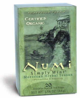 Numi Simply Mint Moroccan Mint Teasan - Box of 18 tea sachets