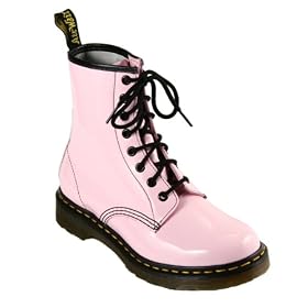 Dr Martens Boots Dr. Martens 1460 Womens Patent Leather Boots, Baby Pink