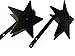 Curtain Tiebacks-Stars! Pair--Amish Made Wrought Iron