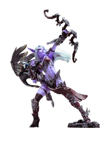 World of Warcraft Series 5: Night Elf Hunter: Alathena Moonbreeze with Sorna Action Figure