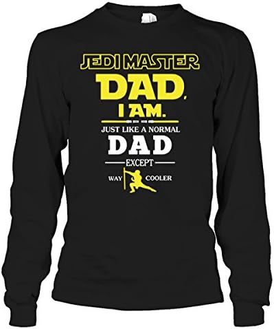 Star War Shirt - Jedi Master Dad Tshirt (L, L - Black)
