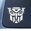 TRANSFORMERS AUTOBOT - Car, Truck, Notebook, Vinyl Decal Sticker #1036 | Vinyl Color: White