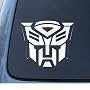 TRANSFORMERS AUTOBOT - Car, Truck, Notebook, Vinyl Decal Sticker #1036 | Vinyl Color: White