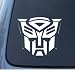 TRANSFORMERS AUTOBOT - Car, Truck, Notebook, Vinyl Decal Sticker #1036 | Vinyl Color: White