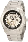 Armitron Men's 204406SVSV Automatic Silver-Tone Round black Dial Dress Watch
