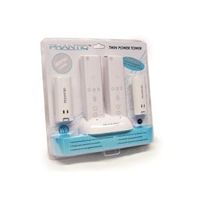 Phantiq Wii Remote Twin Power Tower Charge Dock (Dual)