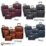 Travel Select Amsterdam 4-piece Luggage Set , Color Red (TS-6950)