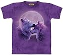 Loving Wolves T-Shirt by The Mountain 100% Cotton Short Sleeve in Kids, Teens & Adult Sizes