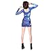 Wawoo Women Long Sleeve Tight Dress Above Knee Sexy Mini Dresses Dance Bodycon Dress