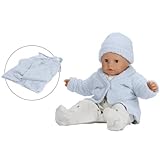 BarefootDreams ベアフットドリームス 国内検針済 （Barefoot Dreams） Bamboo Chic バンブーシック ベビー用カーディガン 帽子付き S ブルー 404504