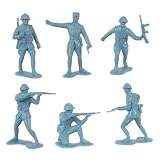 WWII - Free French Soldiers Plastic Army Men: 12 piece set of 54mm Figures - 1:32 ScaleIMAGE