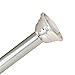 Zenna Home Decorative Tension Shower Curtain Rod, Chrome