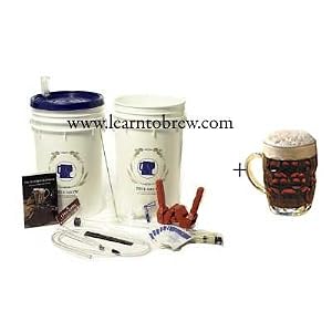 Basic Home Brew Beer Brewing Kit with 5-gallon Brown Beer Ingredients Included