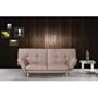 Taupe Micro Twill Modern Sofa Bed