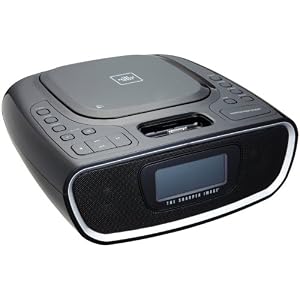 The Sharper Image EC-B160 Clock Radio with CD Player and iPhone iPod Dock by 