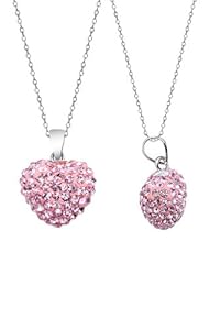Authentic Pink Sapphire Color Heart Shape Pendant Crystals. Now At Our Lowest Price Ever but Only for a Limited Time!(chain Not Included)