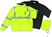 ERB 61561 S372 Class 3 Bomber Jacket, Lime, 5X-Large