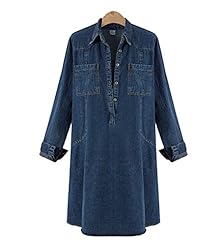 Plus Size Girls Cotton/Denim Spring  Dress