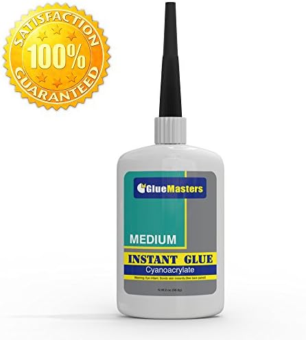 Professional Grade Cyanoacrylate (CA) "Super Glue" by Glue Masters - Medium Viscosity Adhesive for Plastic, Wood &amp; DIY Crafts