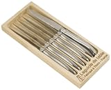 Laguiole Jean Dubost - 97600 - Set de 6 Couteaux Steak - Tout Inox