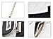 Ecosusi Women Fashion Sythetic Leather Purse White and Black Diamond Quilted Office Shoulder Handbags