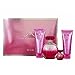 Kim Kardashian Glam for Women Gift Set (Eau de Parfum Spray 3.4 Ounce, Eau de Parfum Spray 0.25 Ounce, Body, Body Wash)