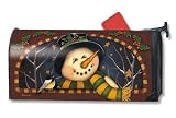 Starry Snowman MailWrap Mailbox Cover