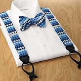 Textured Tonal Squares Adjustable Braces