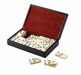 Black leather domino set by Wolf Designs