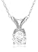 10k Choice of White or Yellow Gold Round Diamond Solitaire Pendant (1/2 ct, J-K Color, I2-I3 Clarity)