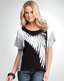 Fallen Angel Color Block Tee - bebe Addiction
