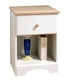 Review South Shore 3263-062 / White and Natural Maple Night Table
