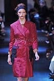 Prada - $4400 New PRADA Burgundy Taffeta Crochet Applique Coat 40 6
