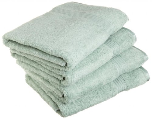 Luxury Spa Collection - 4 Piece Bath Towel Set - 100% Genuine Egyptian Cotton, SAGE GREEN