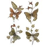 Set of 4 Big Butterfly Metal Wall Art Home Decor Sculpture Each 25 