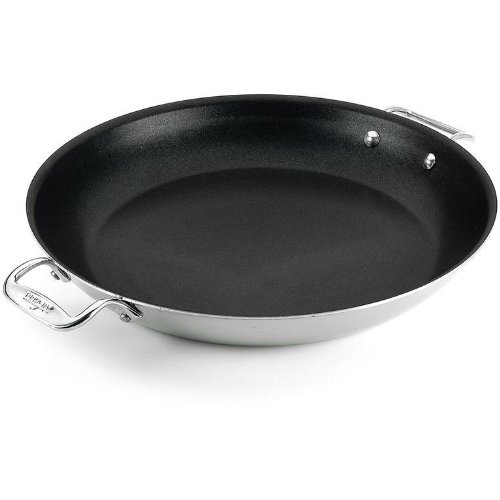 All-Clad 4222 Stainless Steel Tri-ply Nonstick Frittata Pan Cookware, 11-Inch, Silve