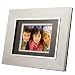 5x7_5.6_128_brush silver with polished siver bezel Digital Picture Frame