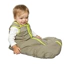 Baby Deedee Sleep Nest Baby Sleeping Bag, Khaki/Lime Green, Medium (6-18 Months)