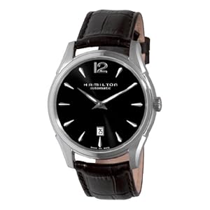 Hamilton Men's H38615735 Jazzmaster Slim Black Dial Watch (Watch)