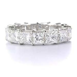 Diamond & Platinum Eternity Wedding Band Ring