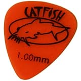 Produkt-Bild: Catfish Texacs Plektrum / 12er Set / 1.00 mm Nylon / matt & griffig / rot